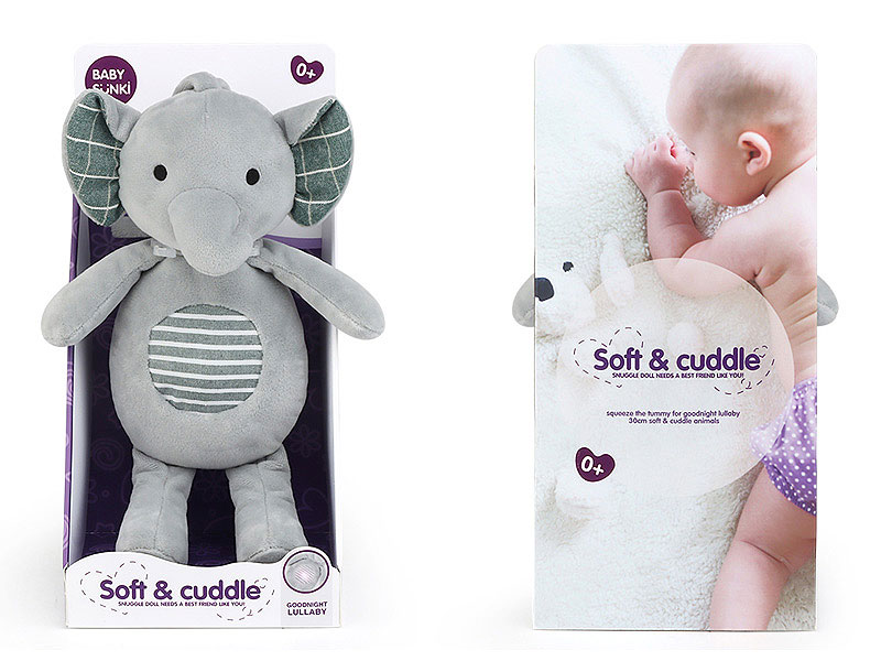 Plush Soothes The Elephant W/L_S toys