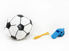 3.5inch Stuffed Football & Whistle