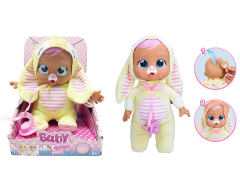 12inch Cotton Body Crying Doll W/IC