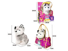 25CM Plush Husky Dog Set toys
