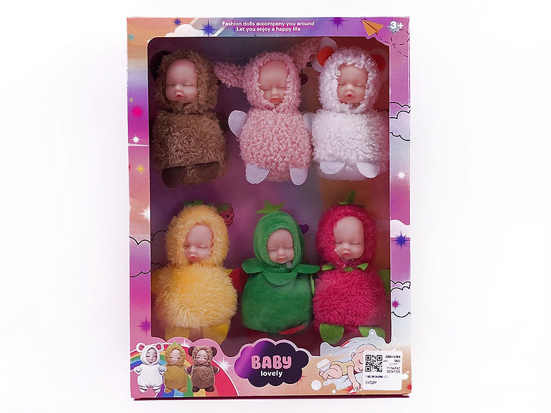 5inch Cotton Body Sleeping Doll(6in1) toys