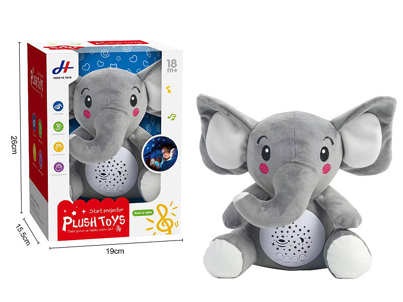 Stuffed Elephant W/L_S toys