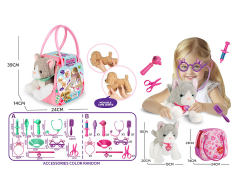 Plush Joint Gray Cat Handbag toys