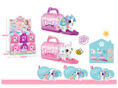 Plush Cat Colored Pet Cage(9in1) toys