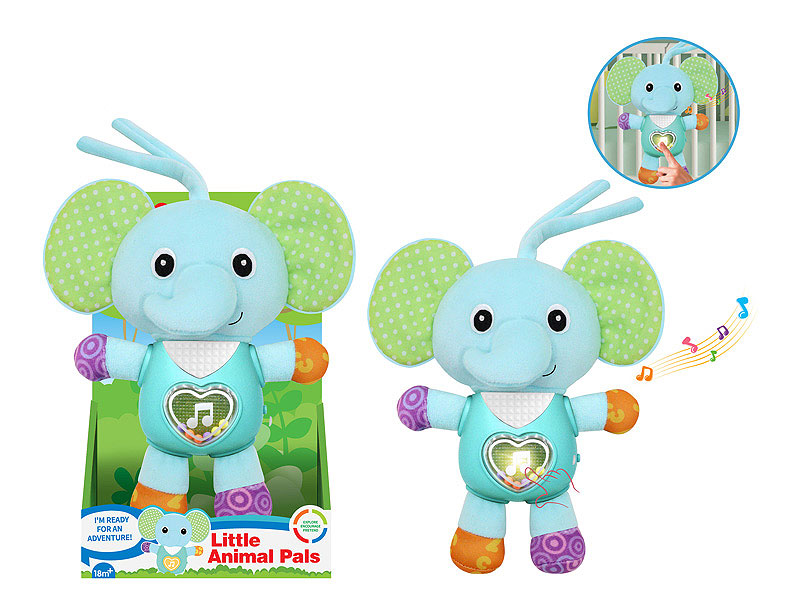 Plush Elephant W/L_M toys