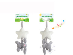 Plush Soothes Pull Line Rabbit W/M toys