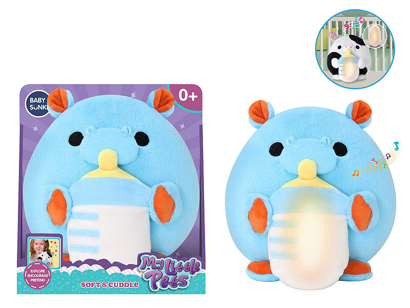 Plush Soothing Hippopotamus W/L_M toys