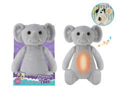 Plush Soothes Elephant W/L_M toys