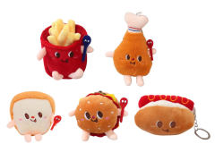 10CM Plush Hamburgers Hot Dogs Chicken Legs French Fries toys