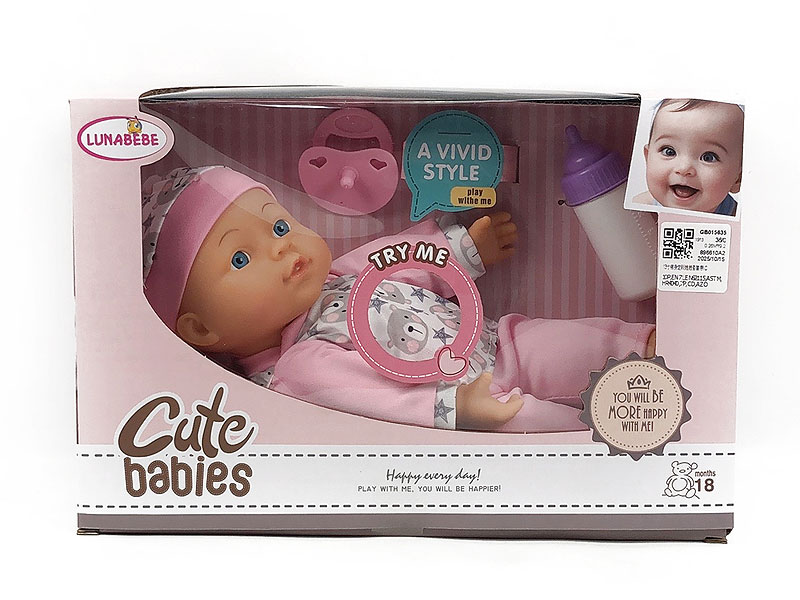 13inch Cotton Doll Set W/IC toys