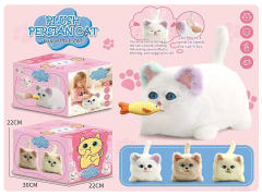 毛绒触碰感应猫(4色)