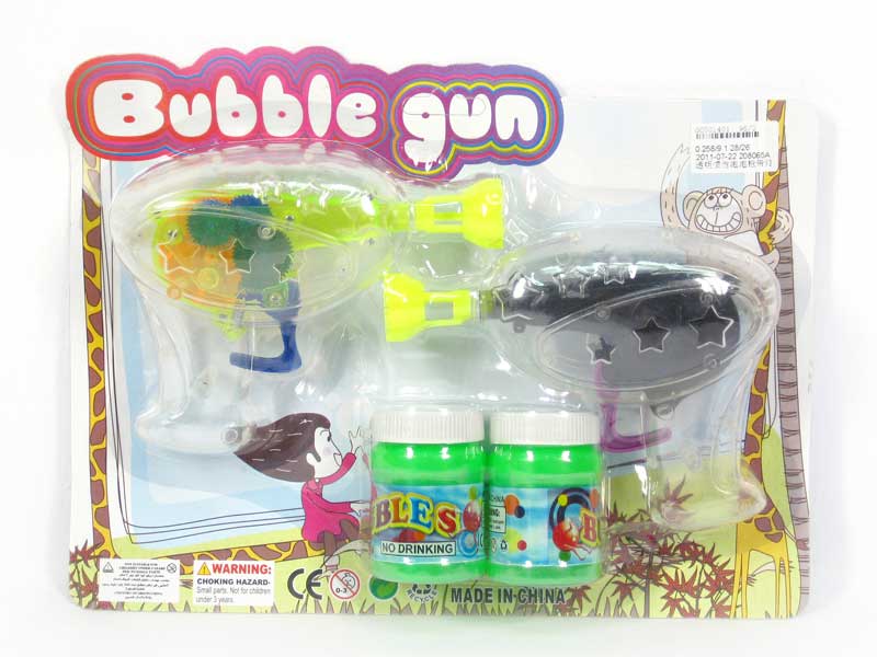 Friction Bubble Gun W/L toys