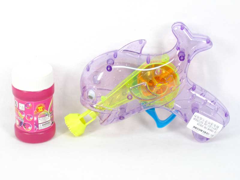 Friction Bubble Gun W/L(3C) toys