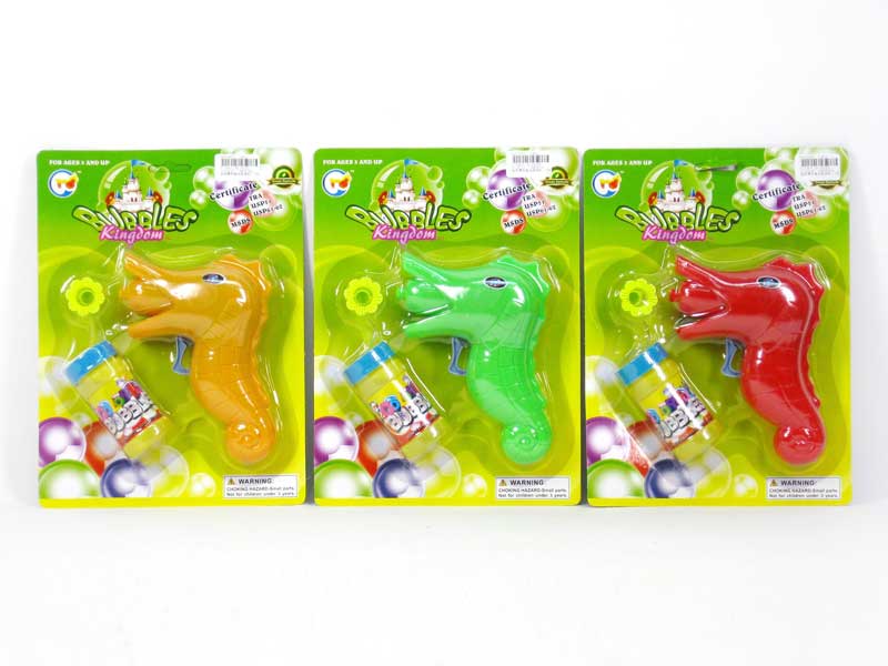 Friction Sea Horse Bubble Gun(3C) toys
