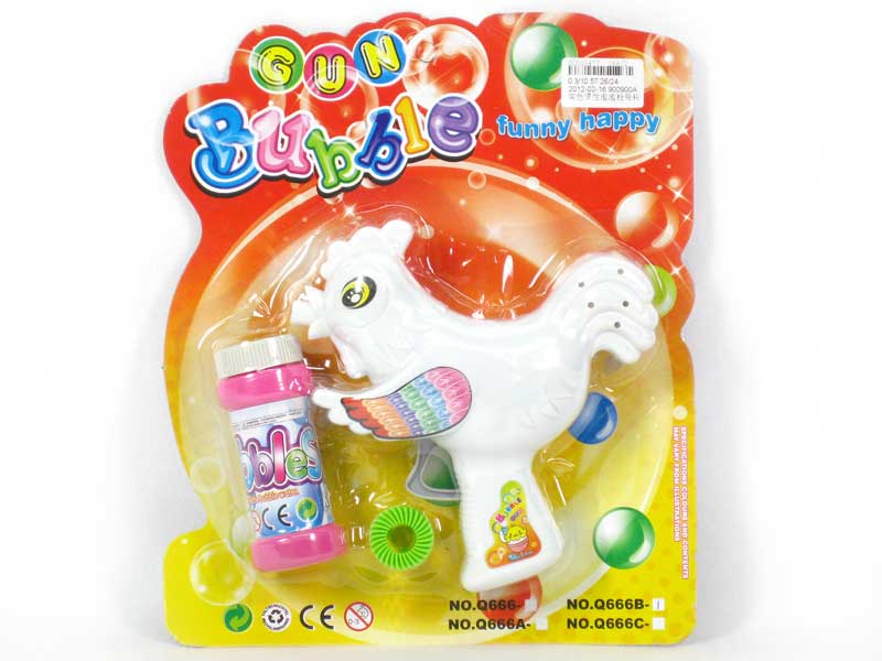 Friction Bubbles Gun W/Bell(3C) toys