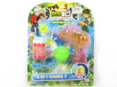 2in1 Bubble Gun W/L(2C) toys