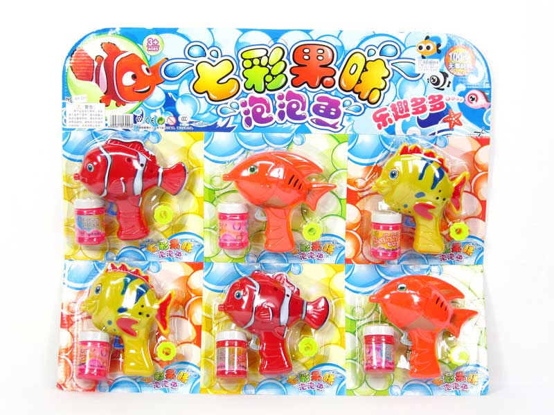 Friction Bubble Gun(6in1) toys