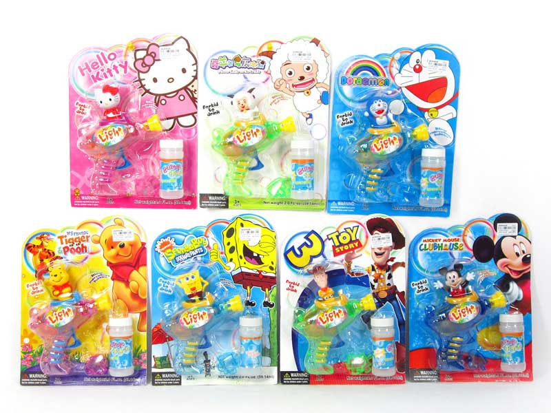 Friction Bubble Gun W/L(8S) toys