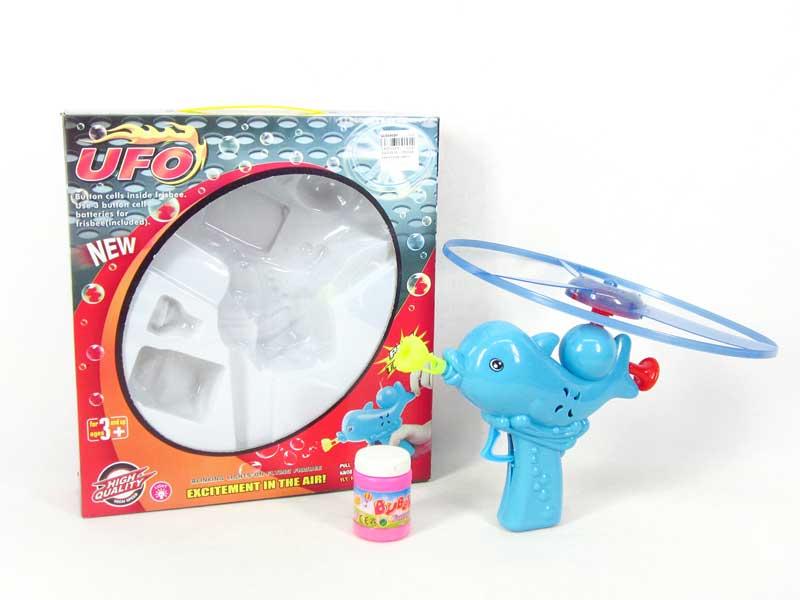 Bubble Gun & Pull Line Flying Saucer W/L toys