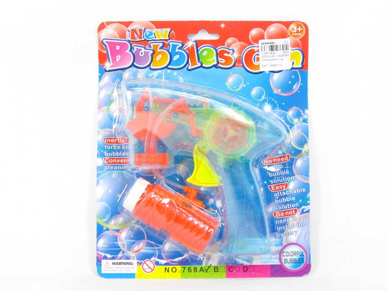 Friction Bubble Gun W/L(3C) toys
