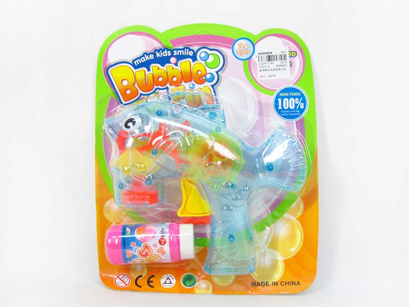 Friction Bubble Gun W/L toys