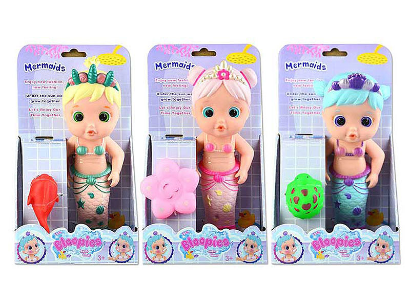 14inch Bubble Blowing Mermaid Set(3S3C) toys
