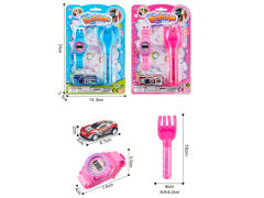 Bubble Stick & Electronic Watch & Pull Back Car(2C) toys