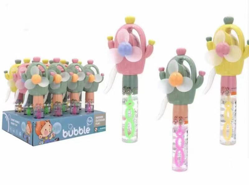 Cactus Fan Bubble Stick（12in1) toys
