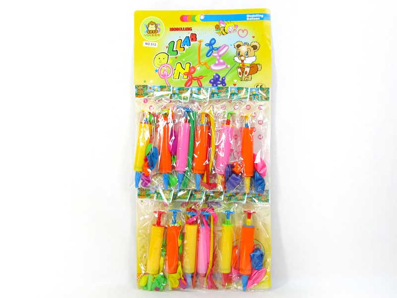 Balloon & Inflator(12in1) toys