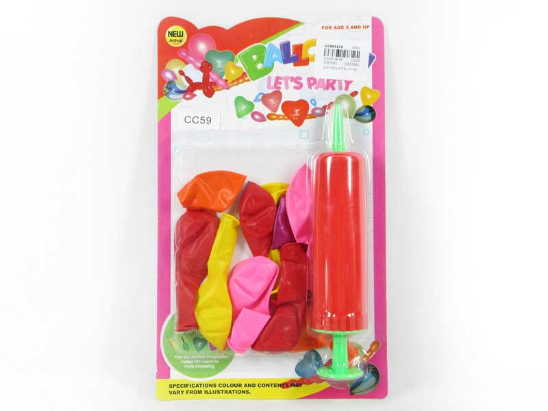 Balloon & Inflator(10in1) toys