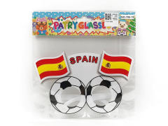 世界杯西班牙国旗眼镜
