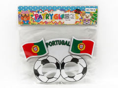 世界杯葡萄牙国旗眼镜