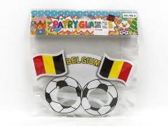 世界杯比利时国旗眼镜