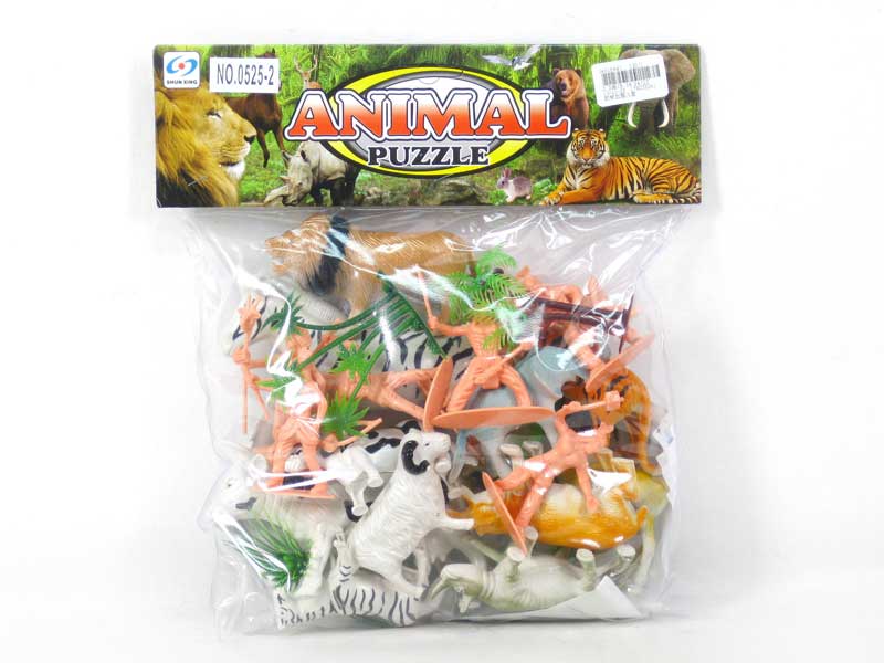 Aniaml & Hunter Set toys