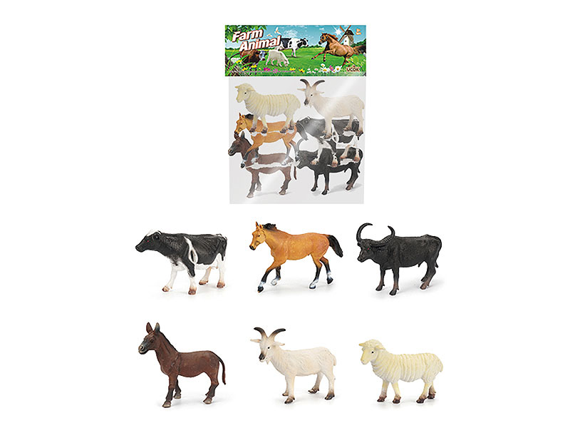 8inch Farm Animal(6in1) toys