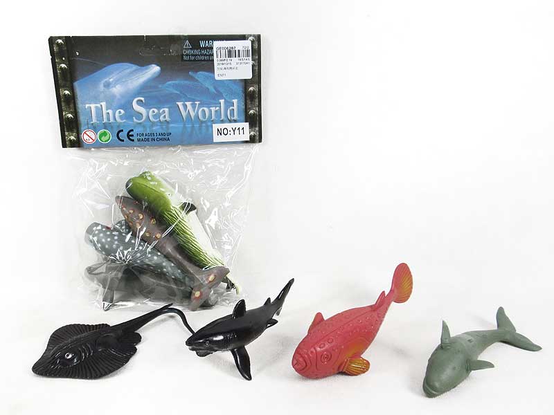 5inch Ocean Animal(4in1) toys
