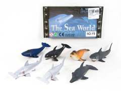 3.9inch Ocean Animal(6in1) toys