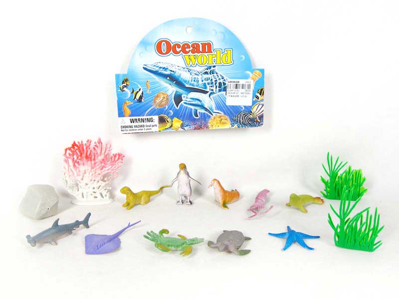 2inch Bottom of Sea Animal(10in1) toys