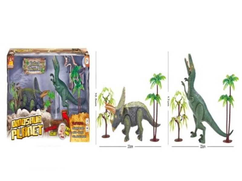Dinosaur Set W/L_S(2in1) toys