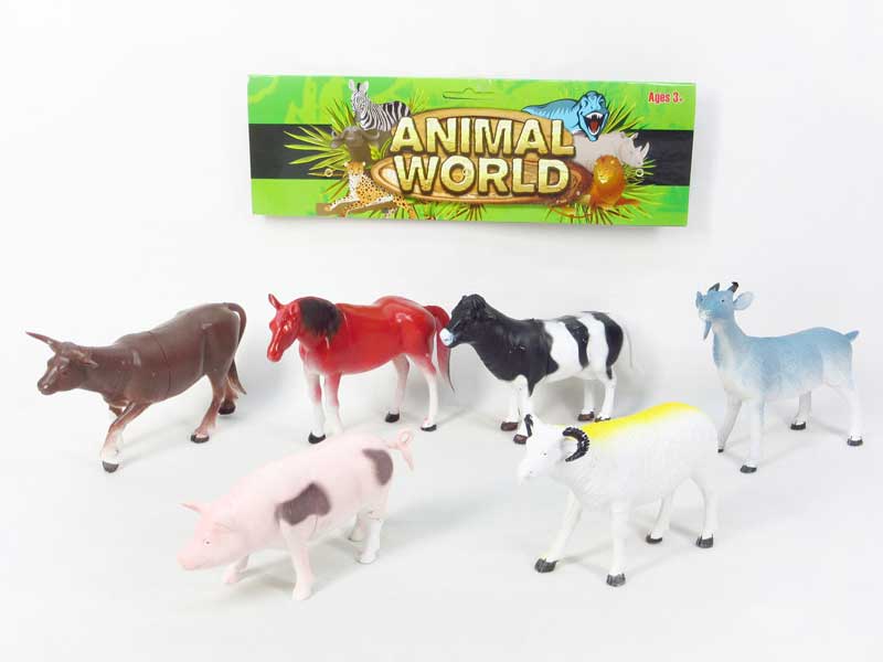 8inch Farm Animal(6in1) toys