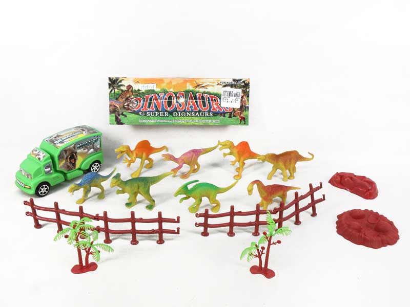 Dinosaur Set & Free Wheel Car toys