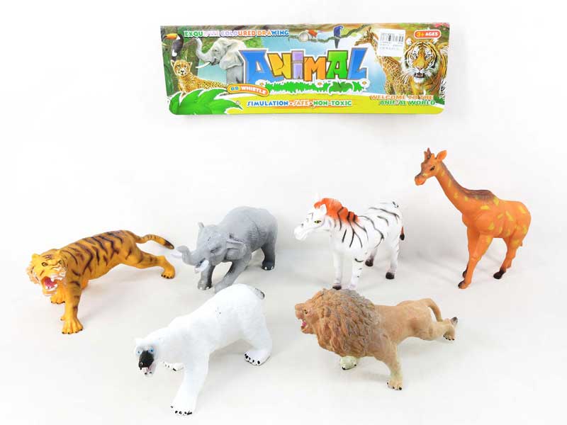 Animal W/Whistle(6in1) toys