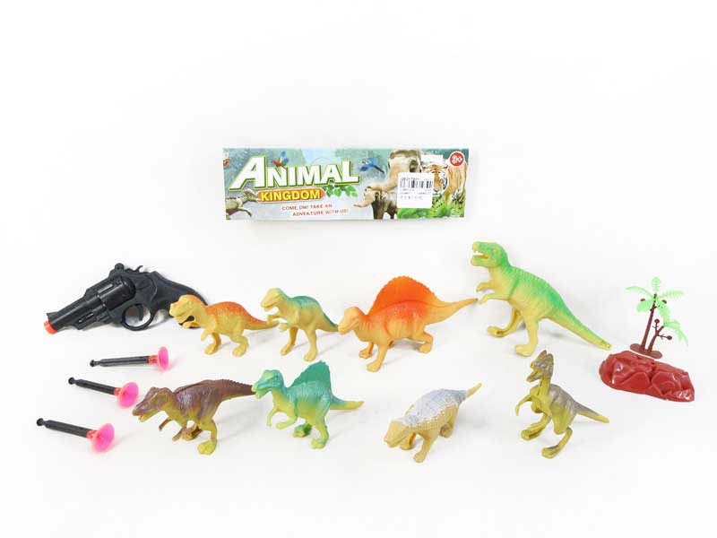 Dinosaur Set & Toy Gun toys