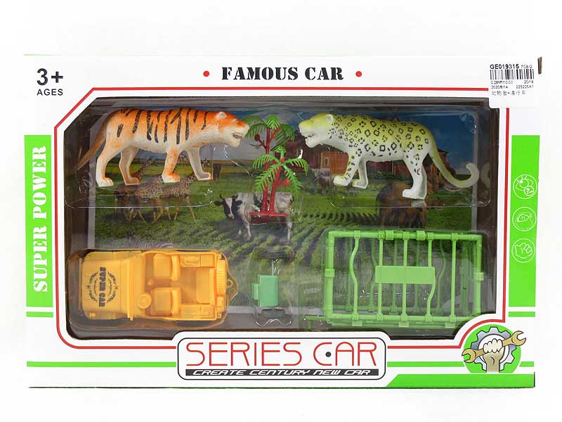 Animal Set & Free Wheel Car toys