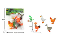 5.5inch Poultry Animals Set