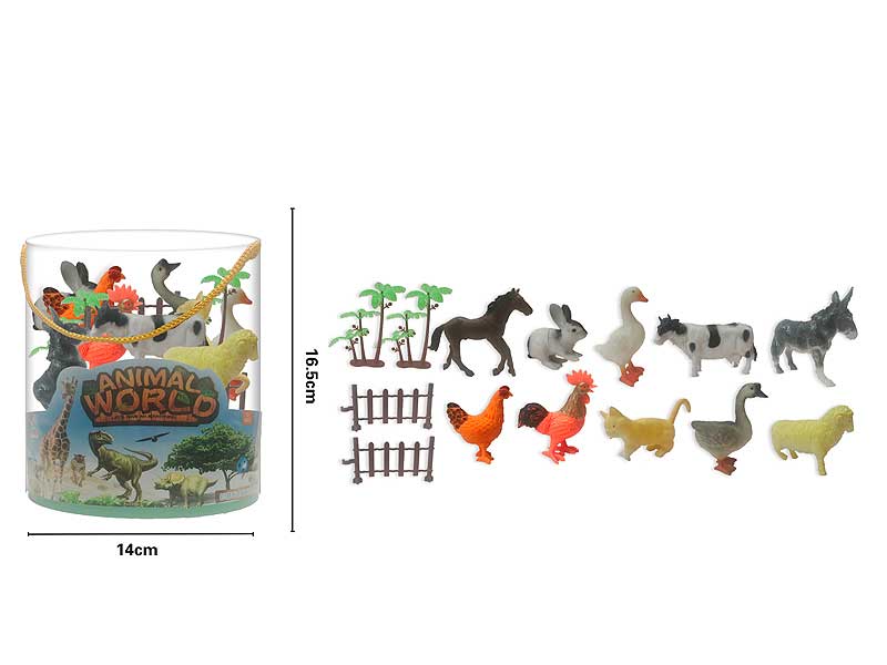 Field Animal Set(10in1) toys