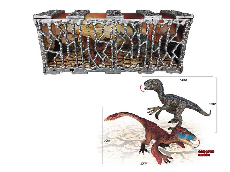 Dinosaur Bruutah & Raptor(2in1) toys