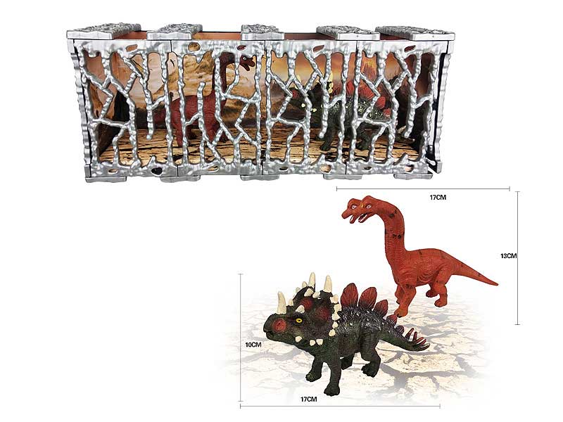 Stegoceras & Brachiosaurus(2in1) toys