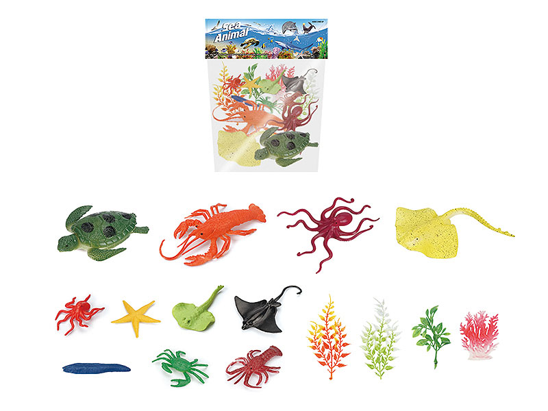 5inch Ocean Animal Set(4in1) toys