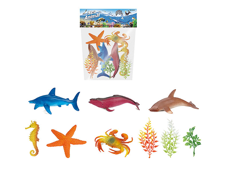 5inch Ocean Animal Set(6in1) toys